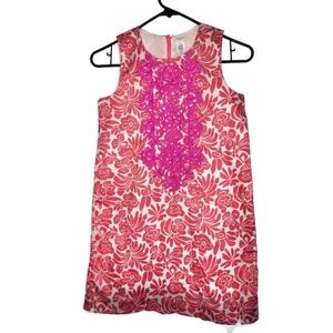 Crewcuts  Girls Sleeveless  floral Embroidered Shift Dress Sz 10
